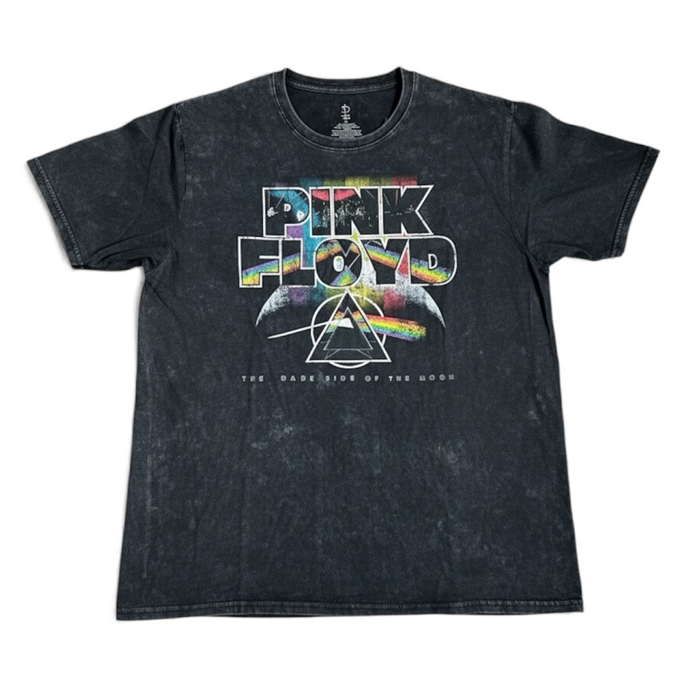 Pink Floyd Dark Side Of The Moon T- shirt Vintage Style Band Tee size Large NEW